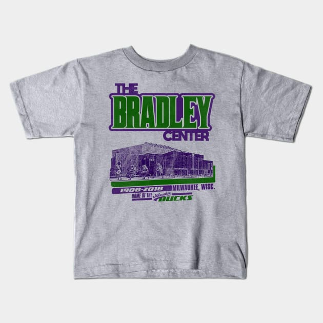 Defunct The Bradley Center Basketball Stadium Kids T-Shirt by Defunctland